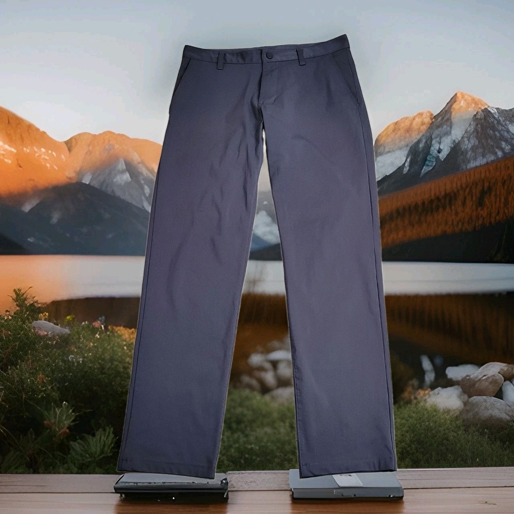 👖 Rhone Commuter Pants Mens 32x32 Gray Stretch Performance Wicking Golf Casual